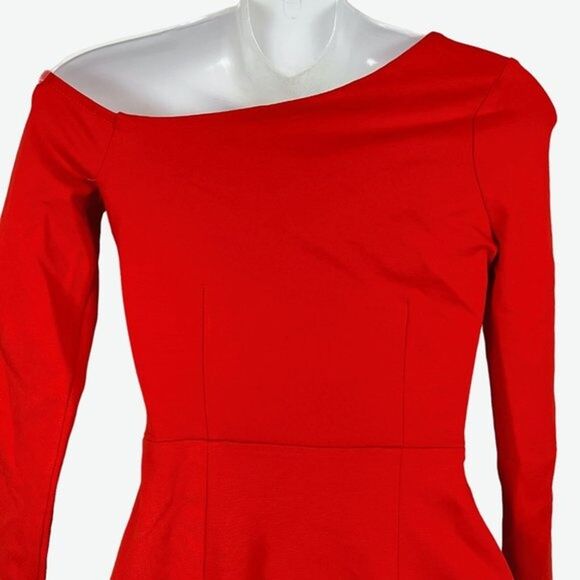 Bar III 3 Womens Asymmetrical Ponte Knit Long Sleeve Bodycon Stretch Dress XS - Picture 12 of 16